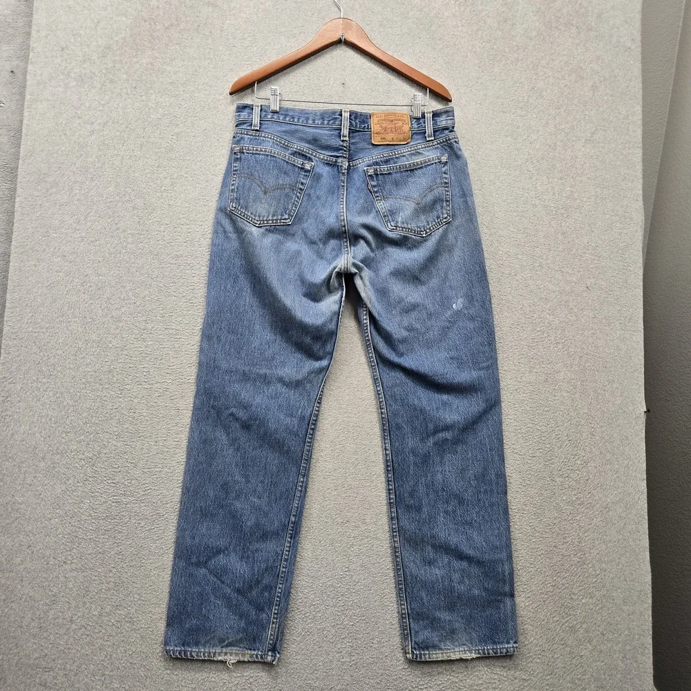 VINTAGE Levi's 501 Men Jeans 36X30 Blue Denim Original Fit Straight Leg USA READ